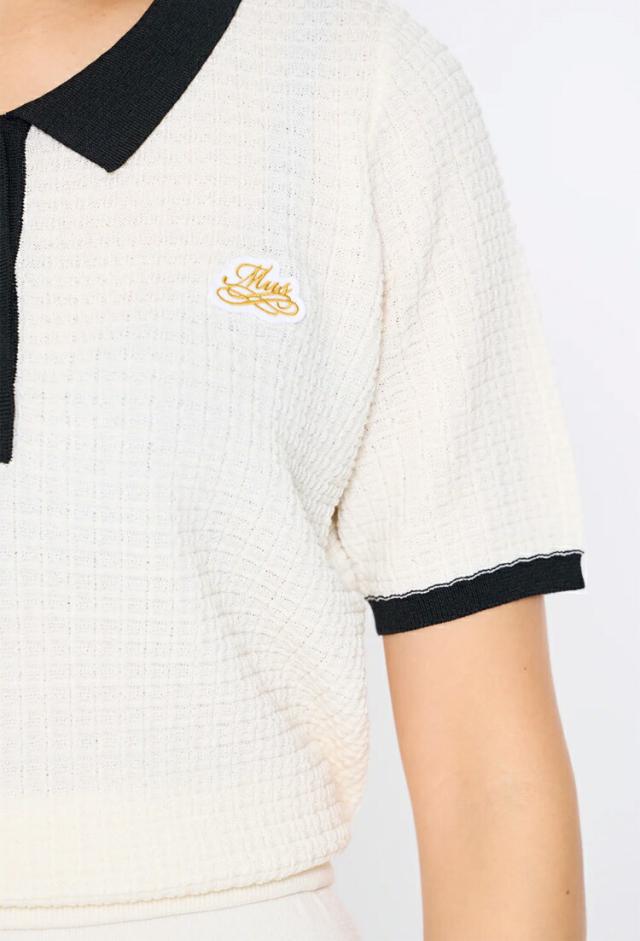 MUスポーツ ミエコ ウエサコ 半袖ニットワンピ オーガニック