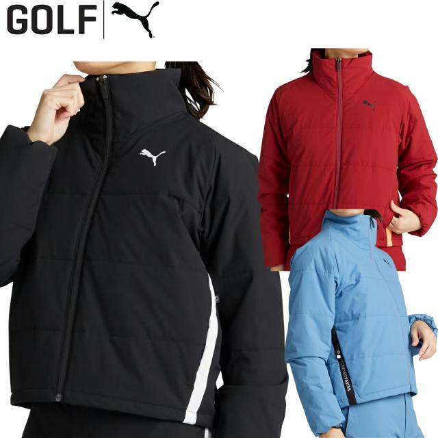 プーマ ゴルフ PF W  ストレッチ ウインド ライト パテッド ジャケット  SWING MOTION レディース ゴルフウェア 「PUMA GOLF 630556」 2024年秋冬モデル日本正規品 の通販は 28,400円