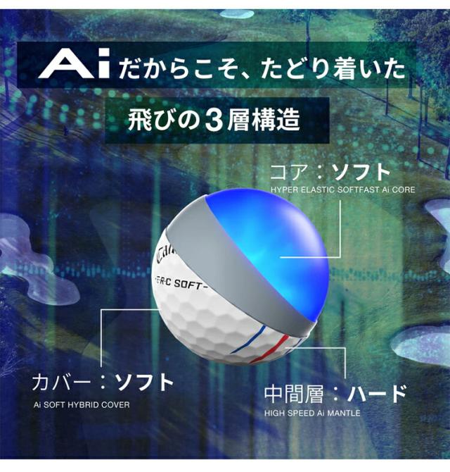 まとめ買い キャロウェイ イーアールシー ソフト ゴルフボール 3ダースセット（36個入り） 1ダース12個入り CALLAWAY ERC SOFT 2025年モデル日本正規品