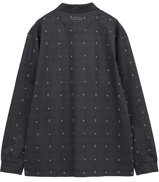 トラヴィスマシュー キャロウェイ ゴルフ モノグラムプリント 長袖ポロ(MENS) メンズ ゴルフ アパレル 「TRAVISMATHEW 7AM018」 2025年秋冬モデル日本正規品_4