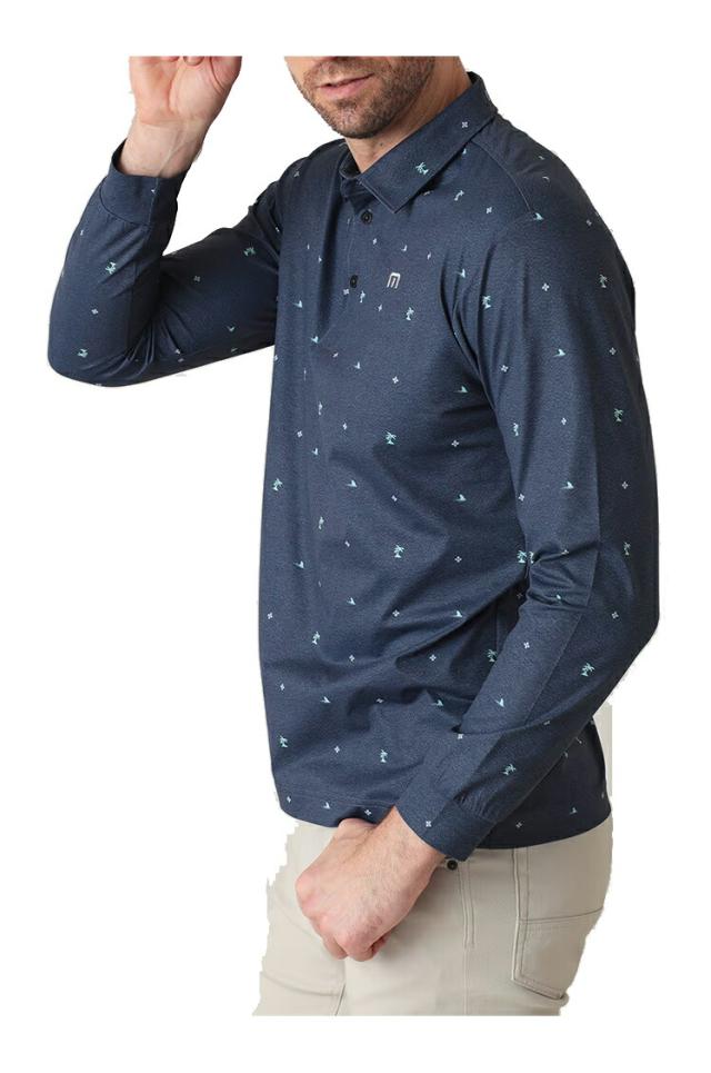 トラヴィスマシュー キャロウェイ ゴルフ モノグラムプリント 長袖ポロ(MENS) メンズ ゴルフ アパレル 「TRAVISMATHEW 7AM018」 2025年秋冬モデル日本正規品_9