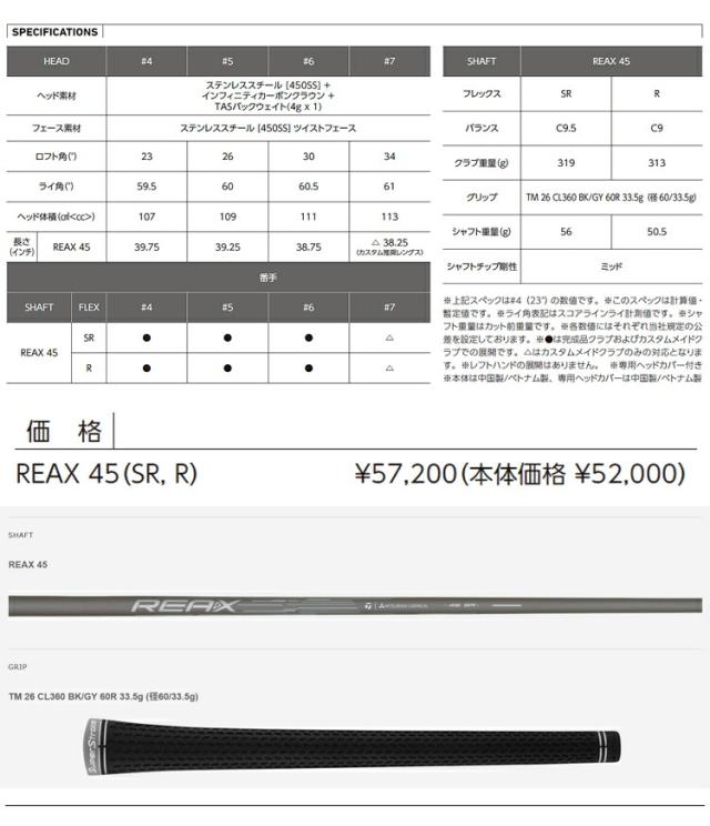 テーラーメイド キュー アイ フォーディー マックス ライトレスキュー REAX カーボンシャフト 「Taylor Made Qi4D MAX LITE rescue」 2026年モデル 日本正規品_10