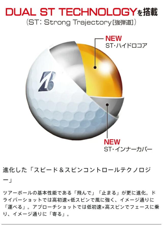 まとめ買い ブリヂストンゴルフ ツアービー エックス エックスエス サイドマーク入り ゴルフボール 3ダースセット(36個入り) 「BRIDGESTONE GOLF TOUR B X XS」 2026年モデル日本正規品