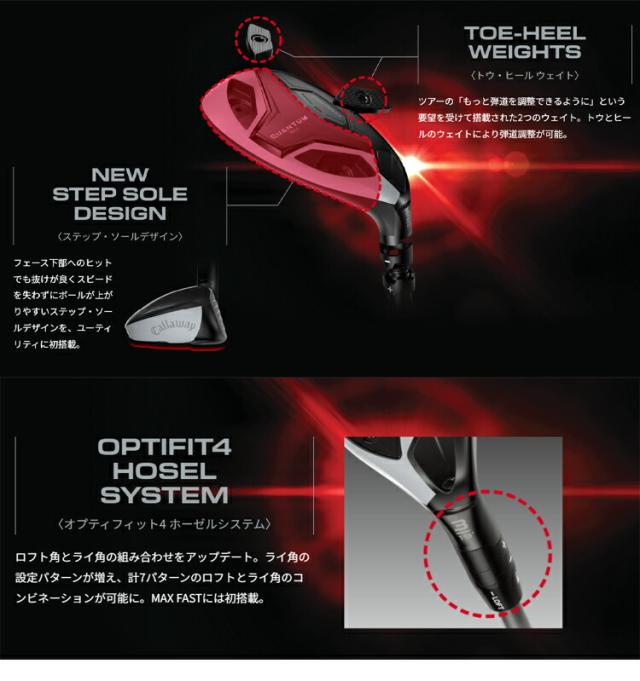 キャロウェイ クアンタム マックス ユーティリティ ATHLEMAX 60/ATHLEMAX 80 カーボンシャフト 「Callaway QUANTUM MAX UTILITY」 2026年モデル 日本正規品_4