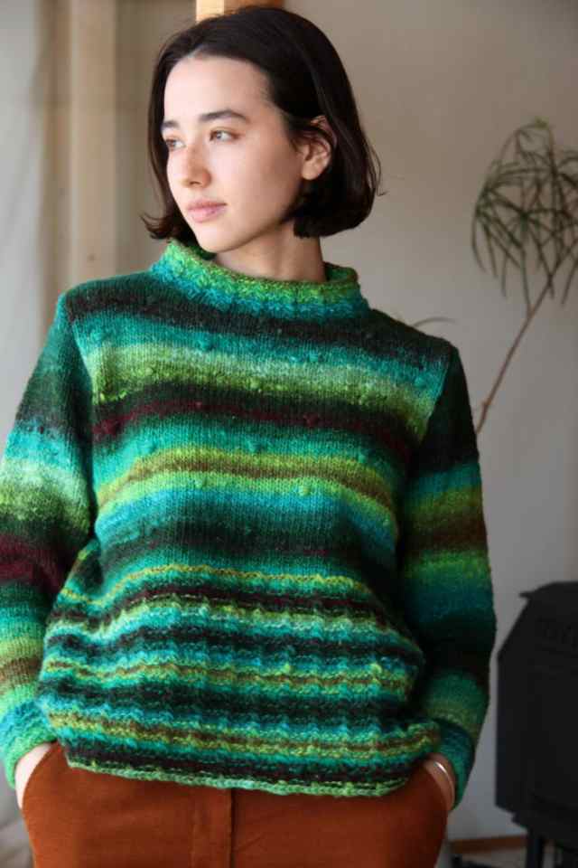 ○編み針セット○ 野呂英作のくれよんで編む裾ぺプラムのセーター 毛糸