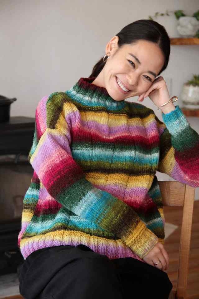 手編みセーター　レディース野呂英作