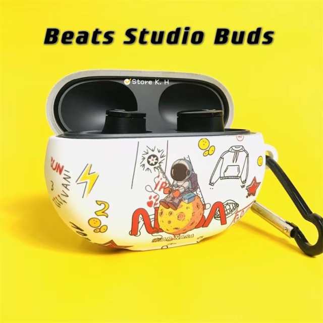 Beats Studio Buds ケース カバー 宇宙飛行士NASA イヤホン キズ防止