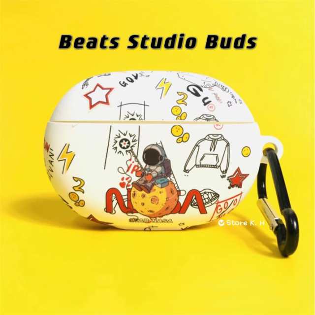 Beats Studio Buds ケース カバー 宇宙飛行士NASA イヤホン キズ防止