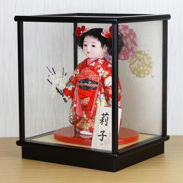 久月の市松人形　女の子　ガラスケース付き 久月の市松人形 女の子 ガラスケース付き - メルカリ