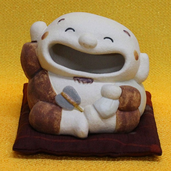 七福神 置物 日本製陶器 常滑焼【七福神７人揃い(座布団付き)o-(273-279)-1208】福の神 商売繁 五穀豊穣_3