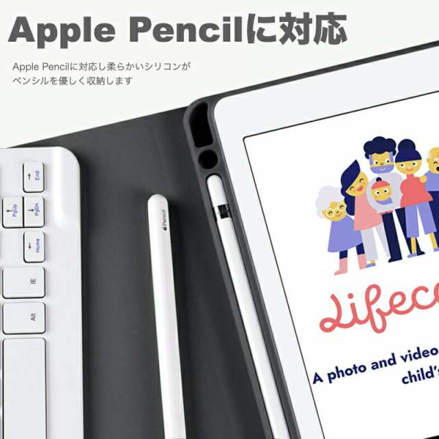 3点ｾｯﾄ/強化ガラスフィルム付/ﾌﾞﾙｰﾗｲﾄｶｯﾄ】iPad キーボード ケース ...