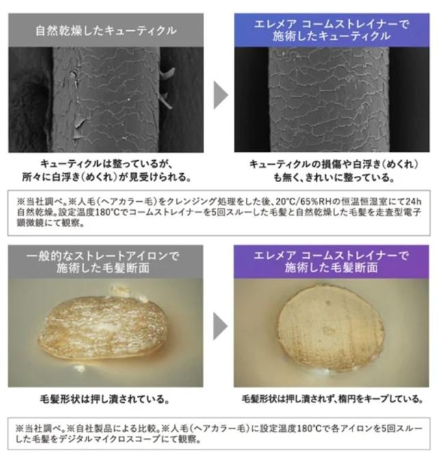 クレイツ エレメア コームストレーナー ヘアアイロン SCK-K01W_5