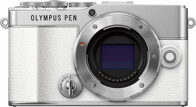 OLYMPUS ミラーレス一眼カメラ PEN E-P7 ボディ ホワイト + 望遠ズーム ...