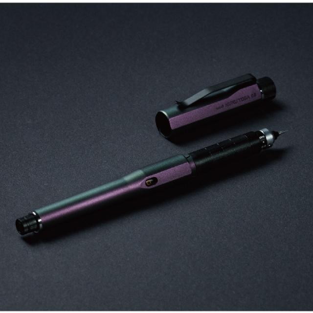 クルトガダイブ [オーロラパープル] M5-5000 1P 三菱鉛筆 Uni シャープペンシル 0.5mm KURUTOGA DIVE クルトガ機能 ノック不要 自動芯繰り出し 疲れないシャープ 細く シャープ シャーペン 0.5 尖る 鉛筆 文房具 文具 筆記具 オフィス 事務_4