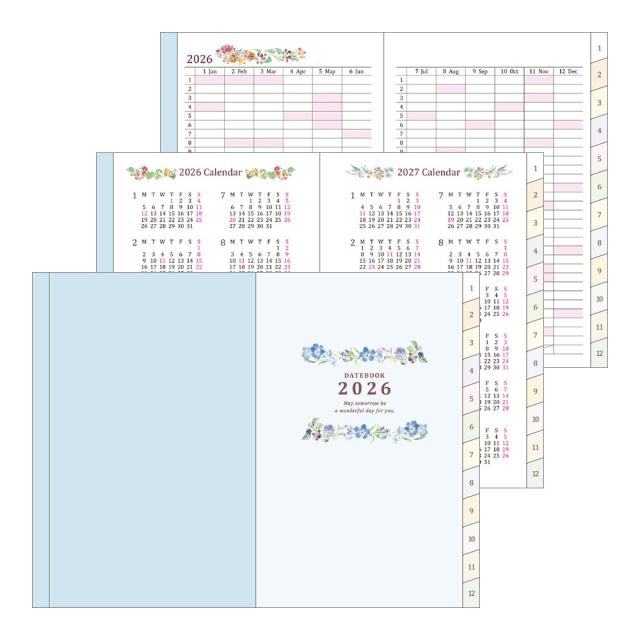 ミドリ ポケットダイアリー [ミニ・カントリータイム花柄・22358006