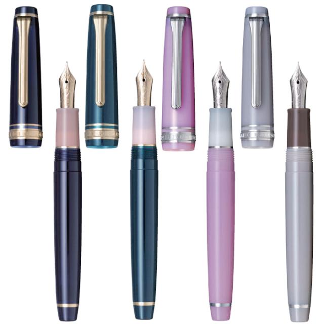 万年筆 shikiori 四季織シリーズ 山水 限定品 セーラー万年筆 新製品 四季 [送料無料] プレゼント 就職祝い プレゼント 高級 文房具 ギフト 誕生日 細字 中字 太字