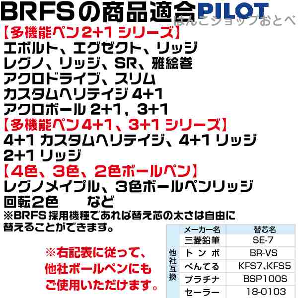 パイロット 替芯 リフィル BRFS-10EF-L 0.5 アオ 3本 新品 - 筆記具