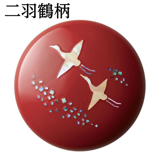 鯱旗印肉 高岡漆器 螺鈿仕上げ 練朱肉 シャチハタ 印肉 伝統工芸