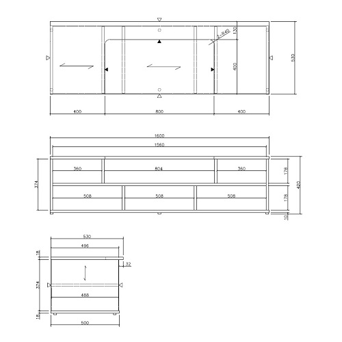 HF-PB1600 [ブラック] Home theater Factory produced by avac [ホームシアターファクトリー] 超短焦点プロジェクター専用AVボード　※13時までのご注文で即日発送!!(休業日除く)_9