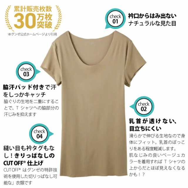 グンゼ インティ ＹＧクルーネックＴシャツ ＹＶ２６１３ Tシャツ専用