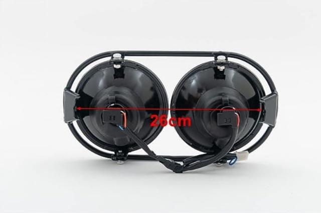 ズーマー ZOOMER AF58 ヘッドライト LED デカ目 黄色 ラッカス Ruckus