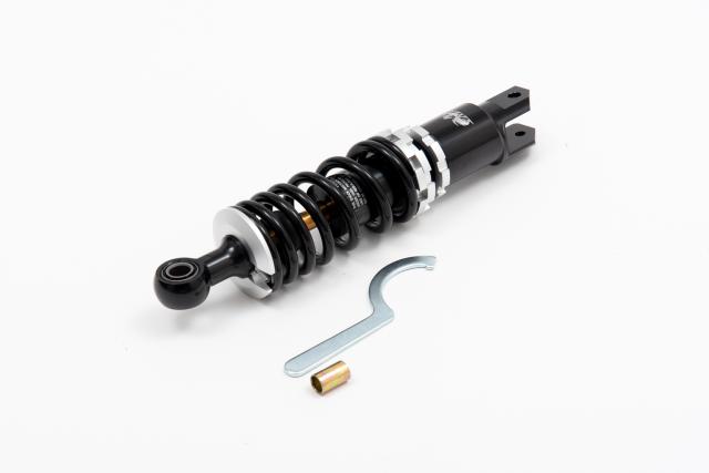 ズーマー ZOOMER AF58 リアショック リアサス ローダウン 235〜265mm 車高調 オフセットタイプ ワイドホイール 太足 ロンホイ DIO ディオ 黒銀