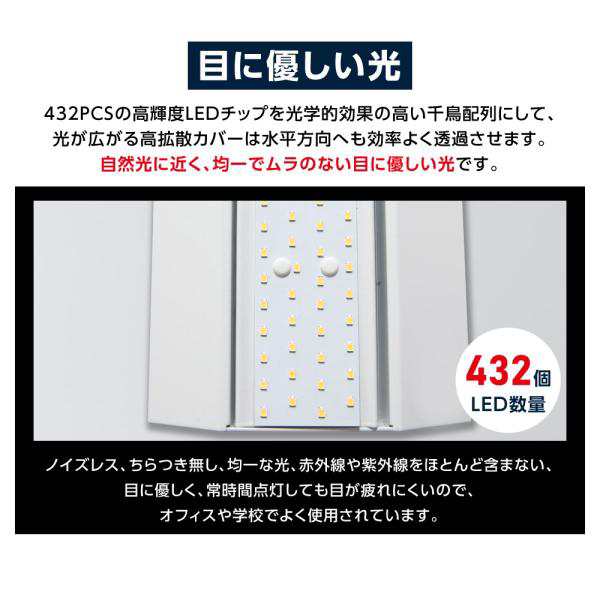 ledベースライト 40W型 2灯相当 逆富士 LED蛍光灯 薄型 器具一体型 一