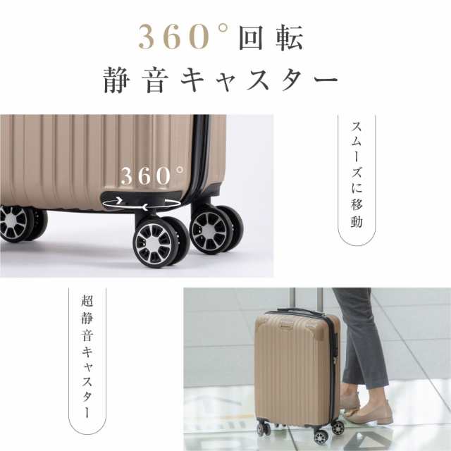 [MORGEN SKY] スーツケース キャリーバック USBポート 360度