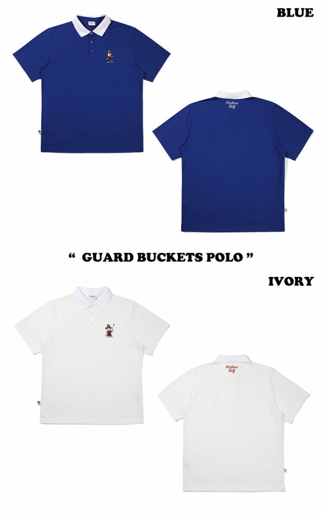 マルボンゴルフ ポロシャツ MALBON GOLF メンズ GUARD BUCKETS POLO