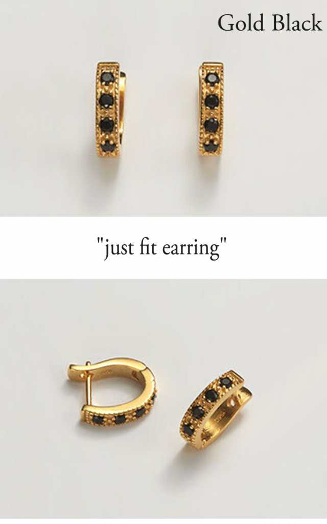 ヘイ ピアス Hei just fit earring ゴールドブラック ゴールド