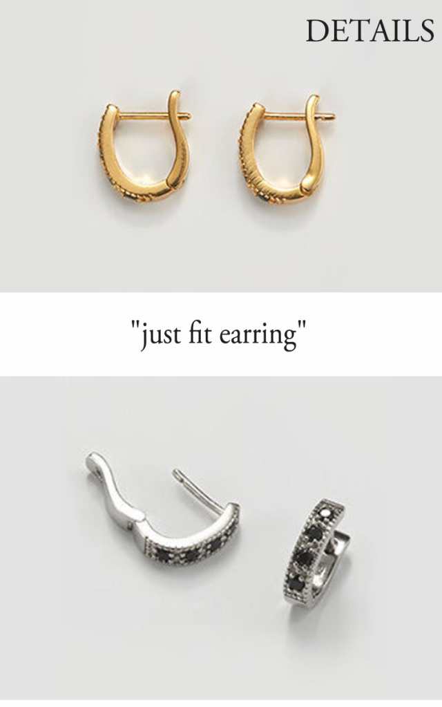 ヘイ ピアス Hei just fit earring ゴールドブラック ゴールド