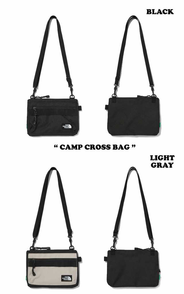 ノースフェイス サコッシュバッグ THE NORTH FACE CAMP CROSS BAG BLACK LIGHT GRAY BLUE  NN2PN64A/B/D バッグ ｜au PAY マーケット