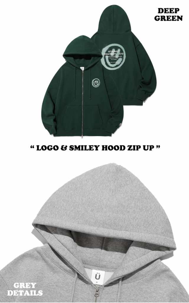 イスト クンスト パーカ IST KUNST LOGO & SMILEY HOOD ZIP UP ロゴ