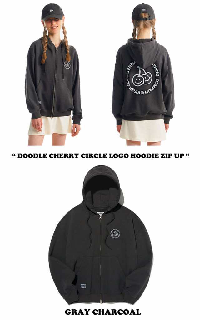 Doodle Cherry Circle Logo Hood HOODIE