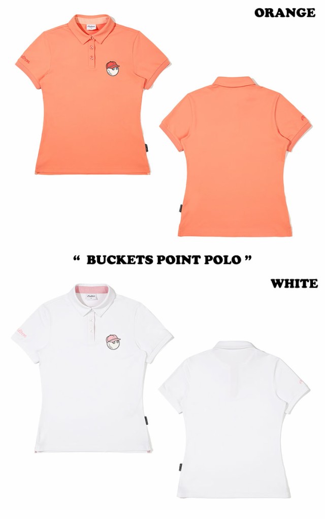 マルボンゴルフ ポロシャツ MALBON GOLF BUCKETS POINT POLO バケット ...