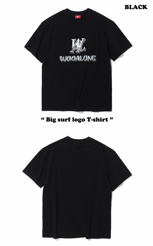 ウアロン 半袖Ｔシャツ WOOALONG Big surf logo T-shirt ビッグ サーフ