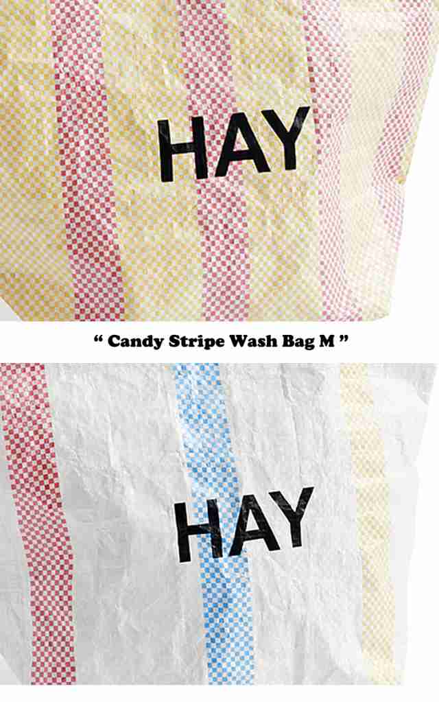 ヘイ トートバッグ ポーチ HAY Candy Stripe Wash Bag M キャンディー