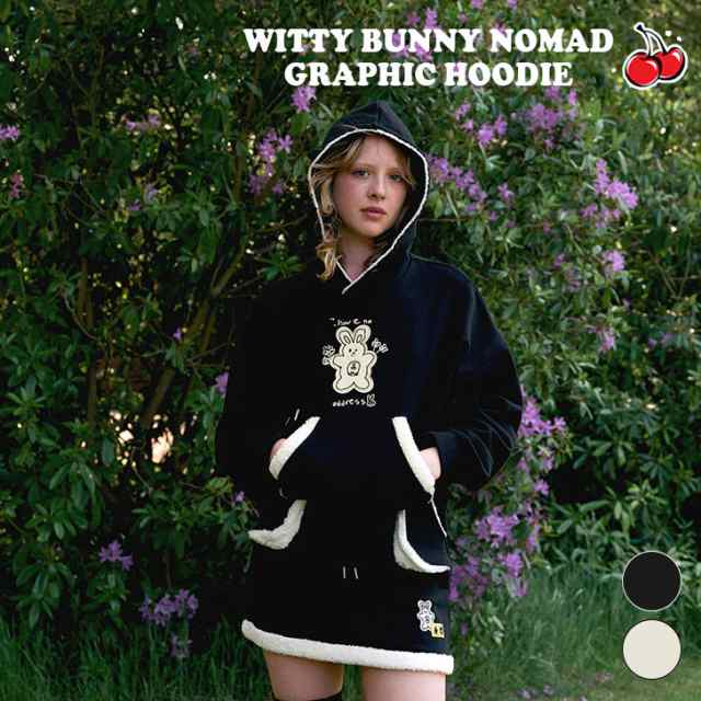 キルシー パーカ 韓国 KIRSH 正規販売店 WITTY BUNNY NOMAD GRAPHIC