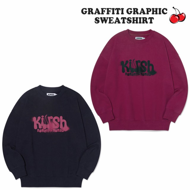 キルシー トレーナー KIRSH 正規販売店 GRAFFITI GRAPHIC SWEATSHIRT グラフィック スウェットシャツ 全2色 KKRFCTM511E ウェアの通販は