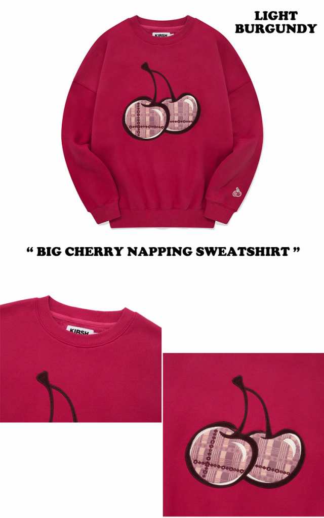 キルシー 韓国 トレーナー KIRSH 正規販売店 BIG CHERRY NAPPING