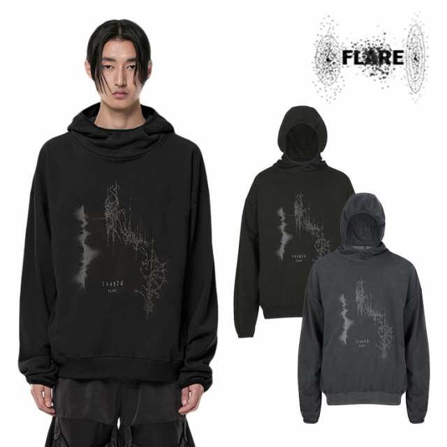 【国内配送/正規販売店】フレアアップ パーカー FLARE UP Frequency High Neck Hoodie 全2色 FL-116 ウェアの通販は