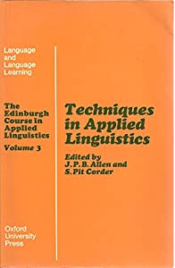 Techniques in Applied Linguistics (v. 3) (Language & Language Learning S.)(中古品)