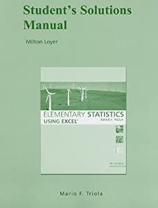 Student Solutions Manual for Elementary Statistics Using Excel(中古品)