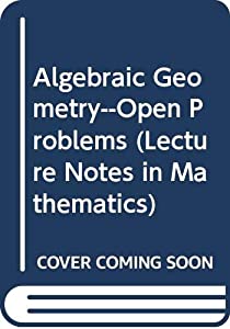 Algebraic Geometry--Open Problems (Lecture Notes in Mathematics)(中古品) 10,201円