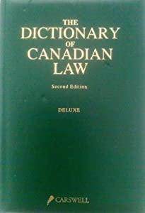 Dictionary of Canadian Law(中古品)