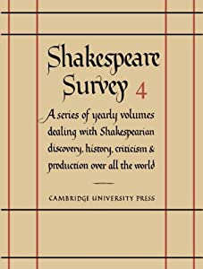 Shakespeare Survey: Volume 4  Interpretation(中古品)