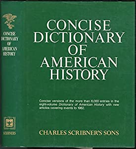 Concise Dictionary of American History(中古品)