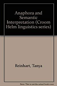 Anaphora and Semantic Interpretation(中古品)