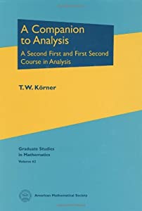 A Companion to Analysis: A Second First and First Second Course in Analysis (Graduate Studies in Mathematics)(中古品)