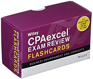 Wiley CPAexcel Exam Review 2020 Flashcards: Business Environment and Concepts(中古品)の通販は